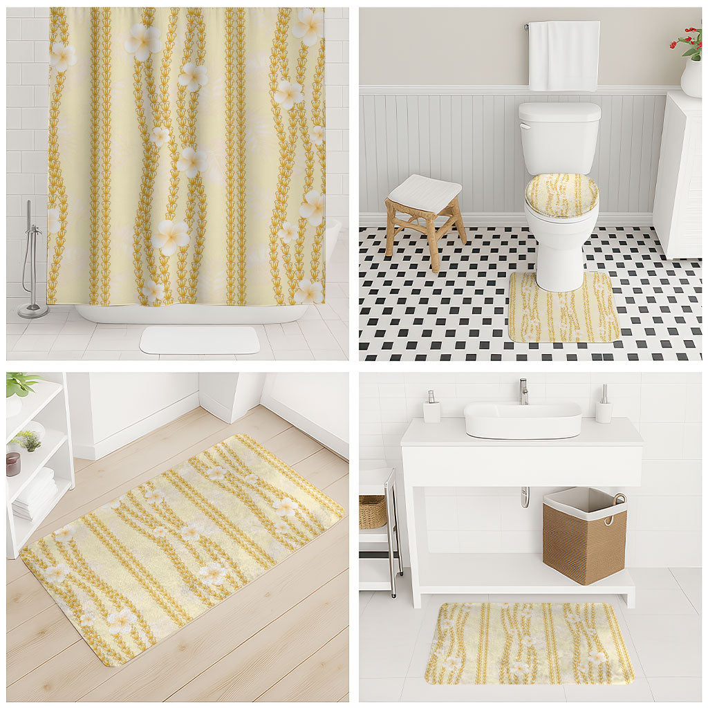Hawaii Queen Liliuokalani Bathroom Set Gold Lei Pua Kalaunu LT05 - Polynesian Pride