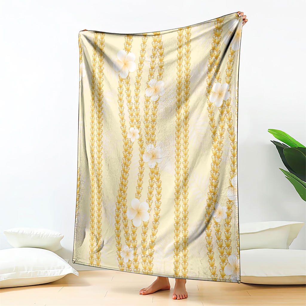 Hawaii Queen Liliuokalani Blanket Gold Lei Pua Kalaunu LT05 - Polynesian Pride