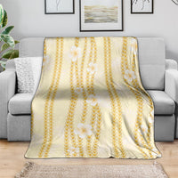Hawaii Queen Liliuokalani Blanket Gold Lei Pua Kalaunu LT05 - Polynesian Pride