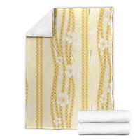 Hawaii Queen Liliuokalani Blanket Gold Lei Pua Kalaunu LT05 - Polynesian Pride