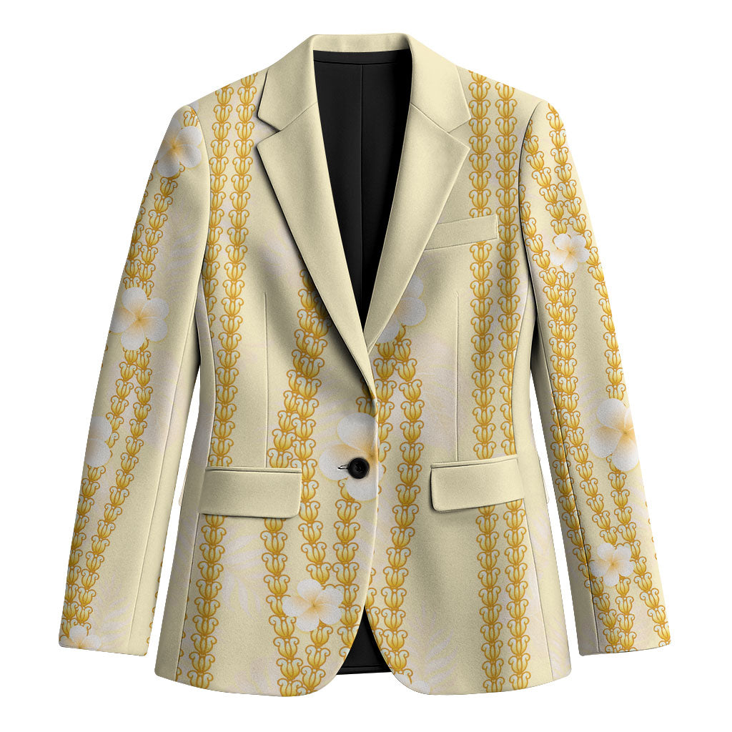 Hawaii Queen Liliuokalani Blazer Gold Lei Pua Kalaunu LT05 Unisex Gold - Polynesian Pride
