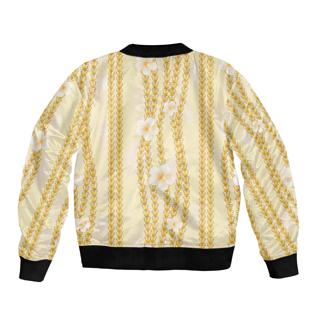 Hawaii Queen Liliuokalani Bomber Jacket Gold Lei Pua Kalaunu LT05 - Polynesian Pride