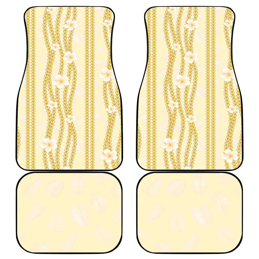 Hawaii Queen Liliuokalani Car Mats Gold Lei Pua Kalaunu LT05 - Polynesian Pride