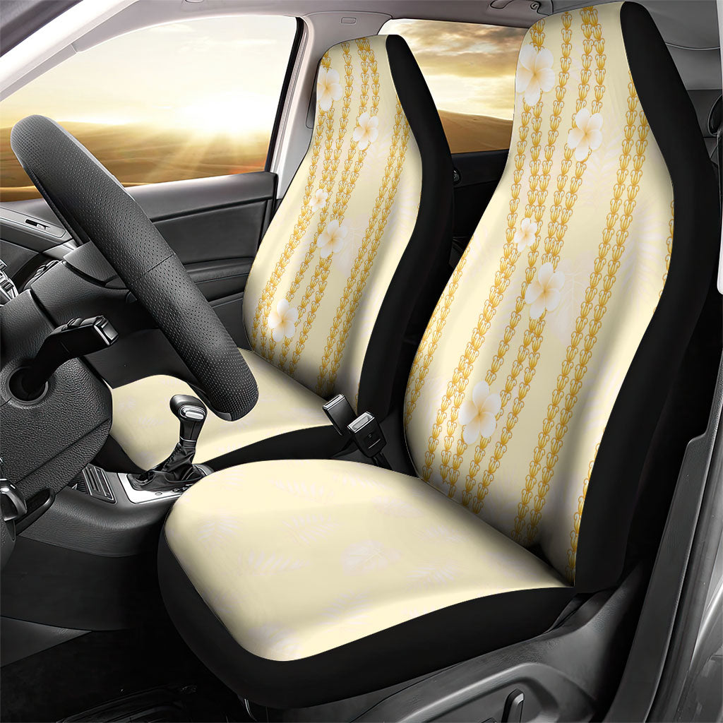 Hawaii Queen Liliuokalani Car Seat Cover Gold Lei Pua Kalaunu LT05 - Polynesian Pride