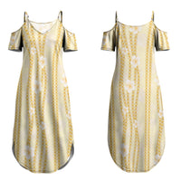 Hawaii Queen Liliuokalani Couples Matching Summer Maxi Dress and Hawaiian Shirt Gold Lei Pua Kalaunu LT05 - Polynesian Pride
