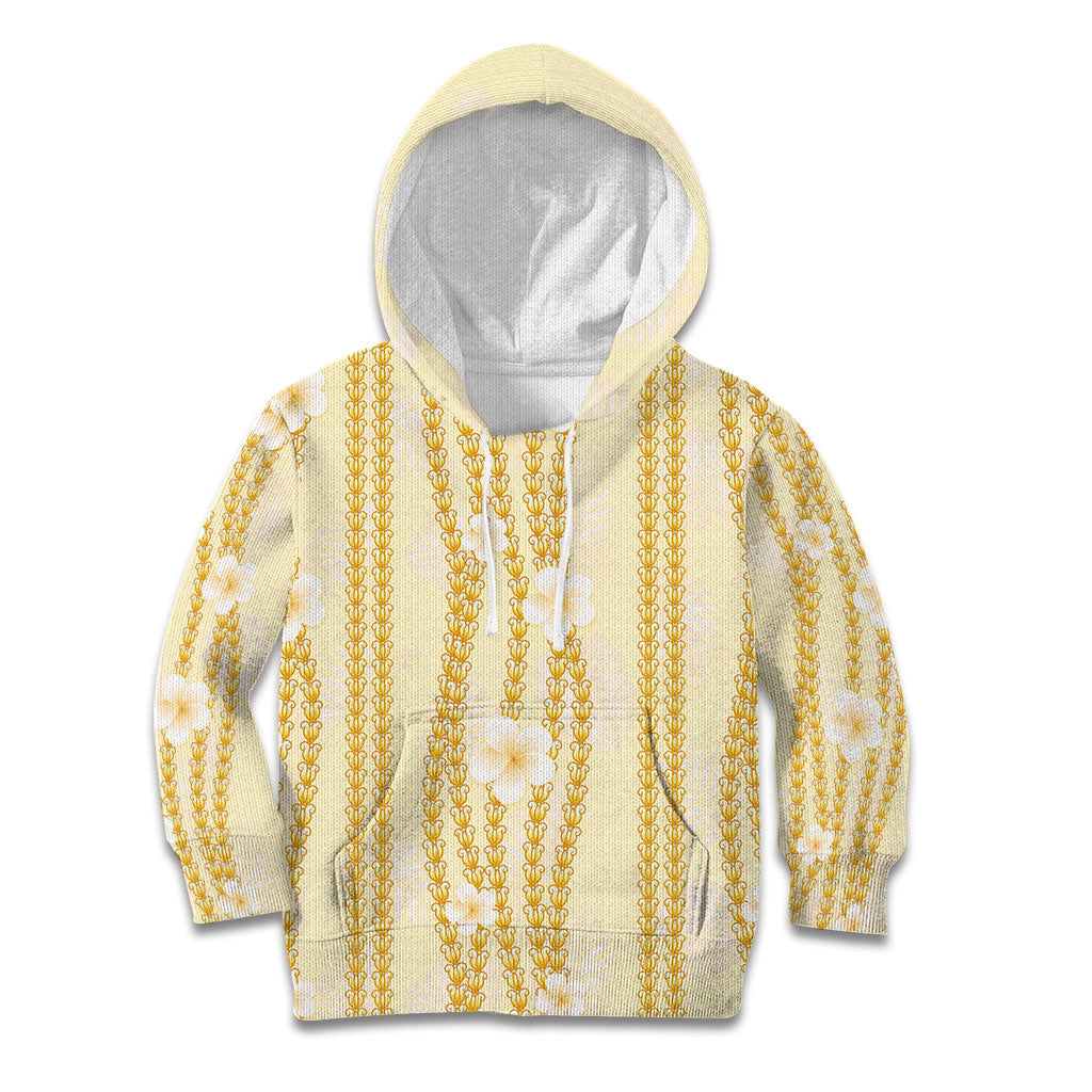 Hawaii Queen Liliuokalani Kid Hoodie Gold Lei Pua Kalaunu