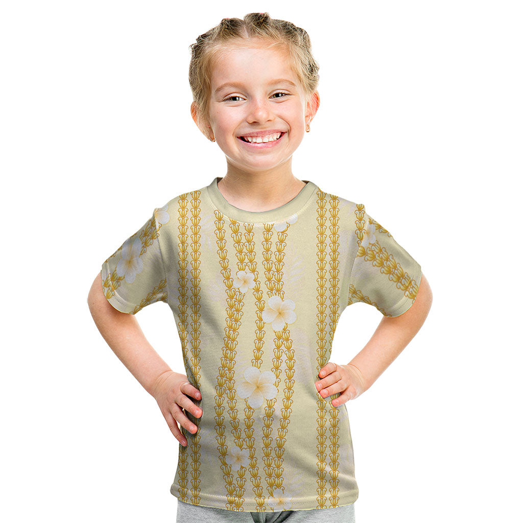 Hawaii Queen Liliuokalani Kid T Shirt Gold Lei Pua Kalaunu