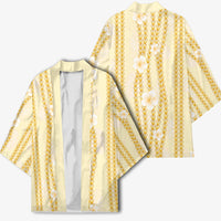 Hawaii Queen Liliuokalani Kimono Gold Lei Pua Kalaunu LT05 - Polynesian Pride