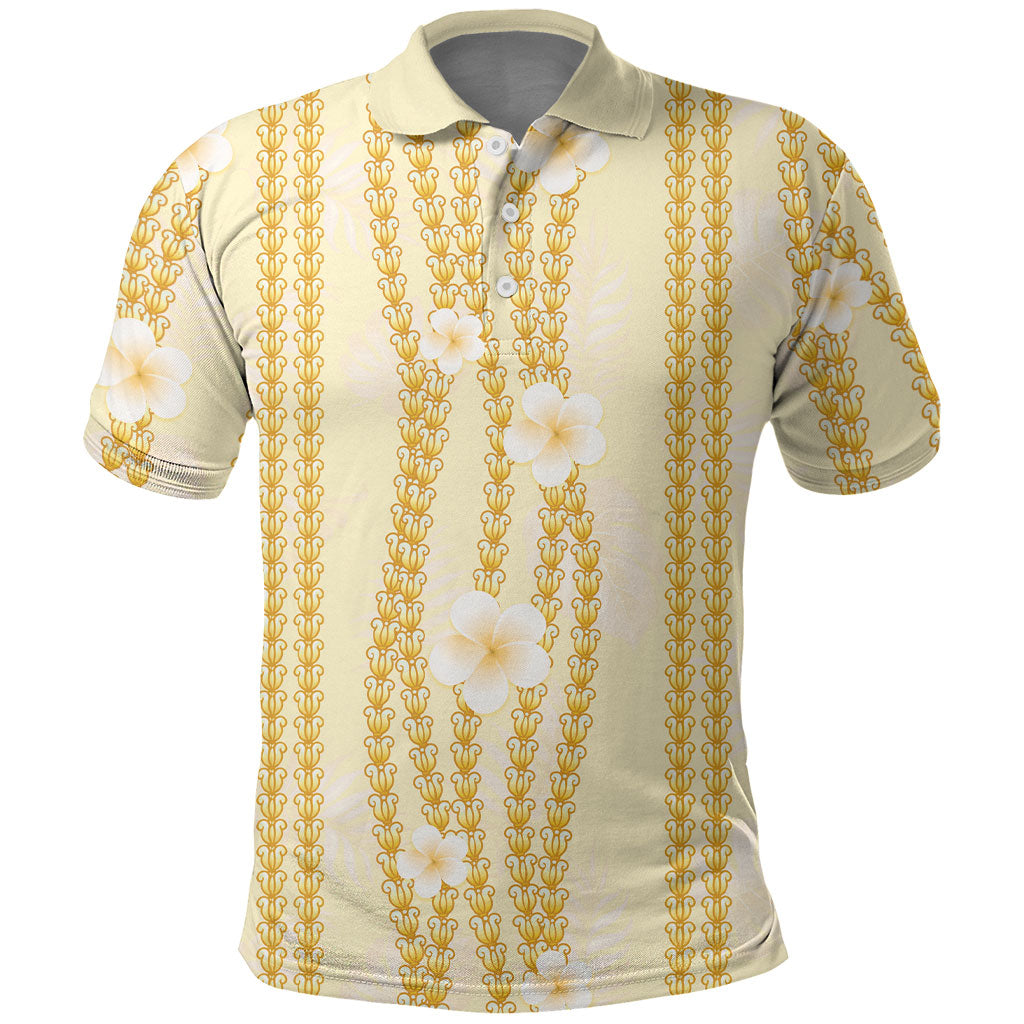Hawaii Queen Liliuokalani Polo Shirt Gold Lei Pua Kalaunu