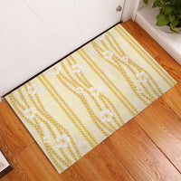 Hawaii Queen Liliuokalani Rubber Doormat Gold Lei Pua Kalaunu LT05 - Polynesian Pride