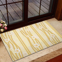 Hawaii Queen Liliuokalani Rubber Doormat Gold Lei Pua Kalaunu LT05 - Polynesian Pride