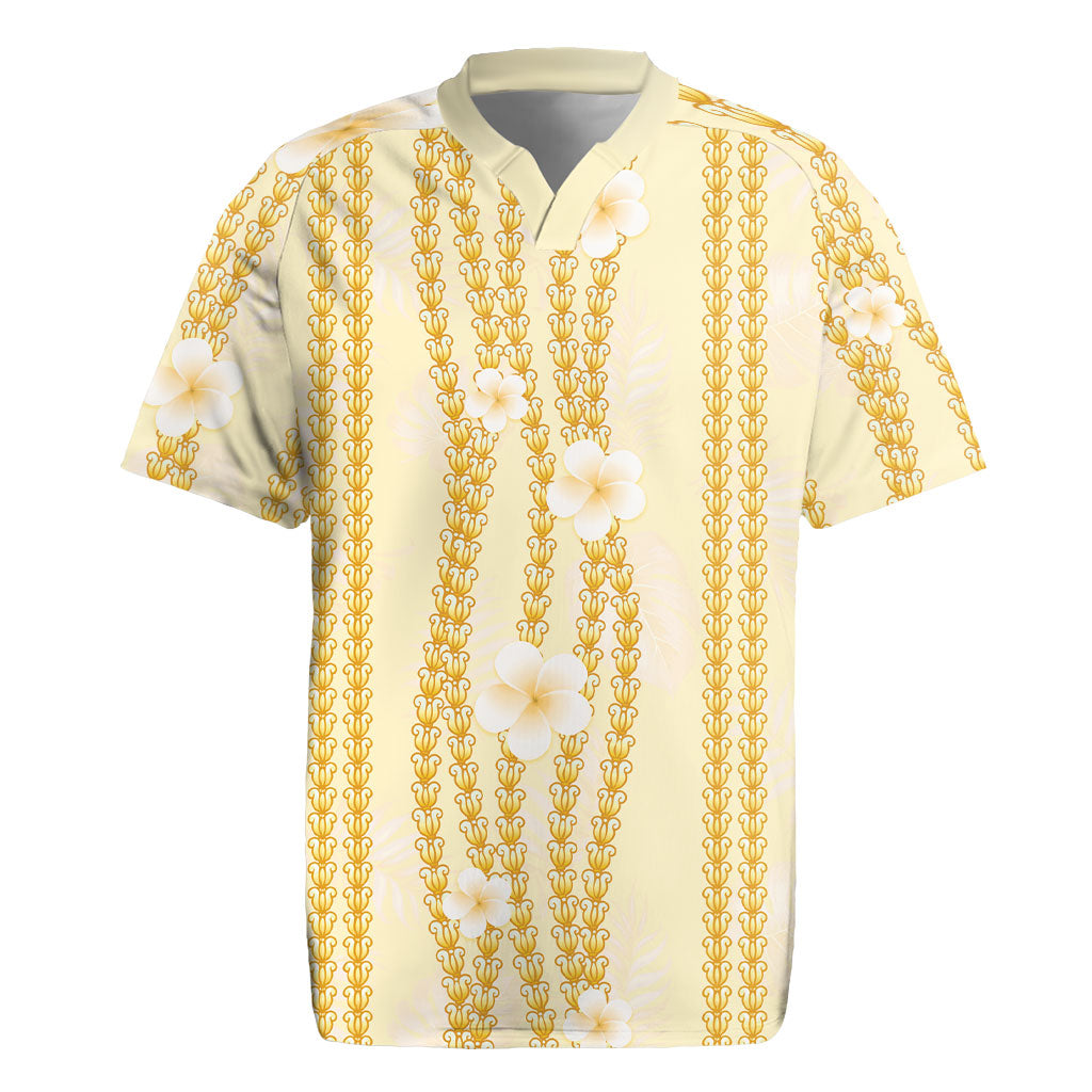 Hawaii Queen Liliuokalani Rugby Jersey Gold Lei Pua Kalaunu LT05 Gold - Polynesian Pride