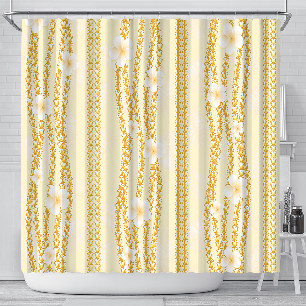 Hawaii Queen Liliuokalani Shower Curtain Gold Lei Pua Kalaunu LT05 - Polynesian Pride