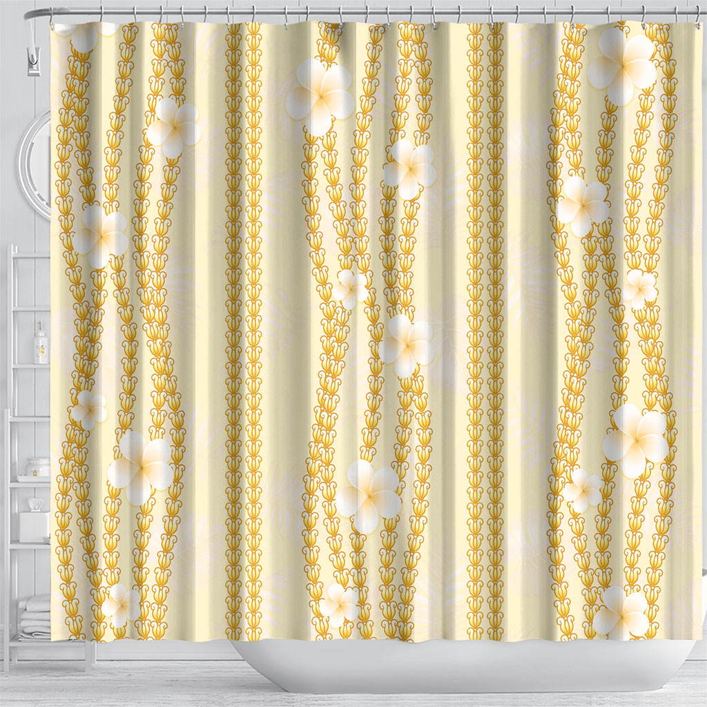 Hawaii Queen Liliuokalani Shower Curtain Gold Lei Pua Kalaunu LT05 - Polynesian Pride