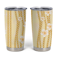 Hawaii Queen Liliuokalani Tumbler Cup Gold Lei Pua Kalaunu LT05 Gold - Polynesian Pride