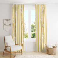 Hawaii Queen Liliuokalani Window Curtain Gold Lei Pua Kalaunu LT05 - Polynesian Pride