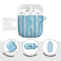 Hawaii Queen Liliuokalani AirPods Case Blue Lei Pua Kalaunu LT05 - Polynesian Pride