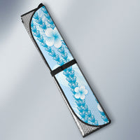Hawaii Queen Liliuokalani Auto Sun Shade Blue Lei Pua Kalaunu LT05 - Polynesian Pride