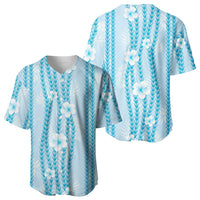 Hawaii Queen Liliuokalani Baseball Jersey Blue Lei Pua Kalaunu LT05 - Polynesian Pride
