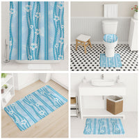 Hawaii Queen Liliuokalani Bathroom Set Blue Lei Pua Kalaunu LT05 - Polynesian Pride