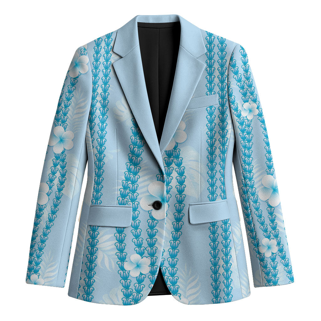 Hawaii Queen Liliuokalani Blazer Blue Lei Pua Kalaunu