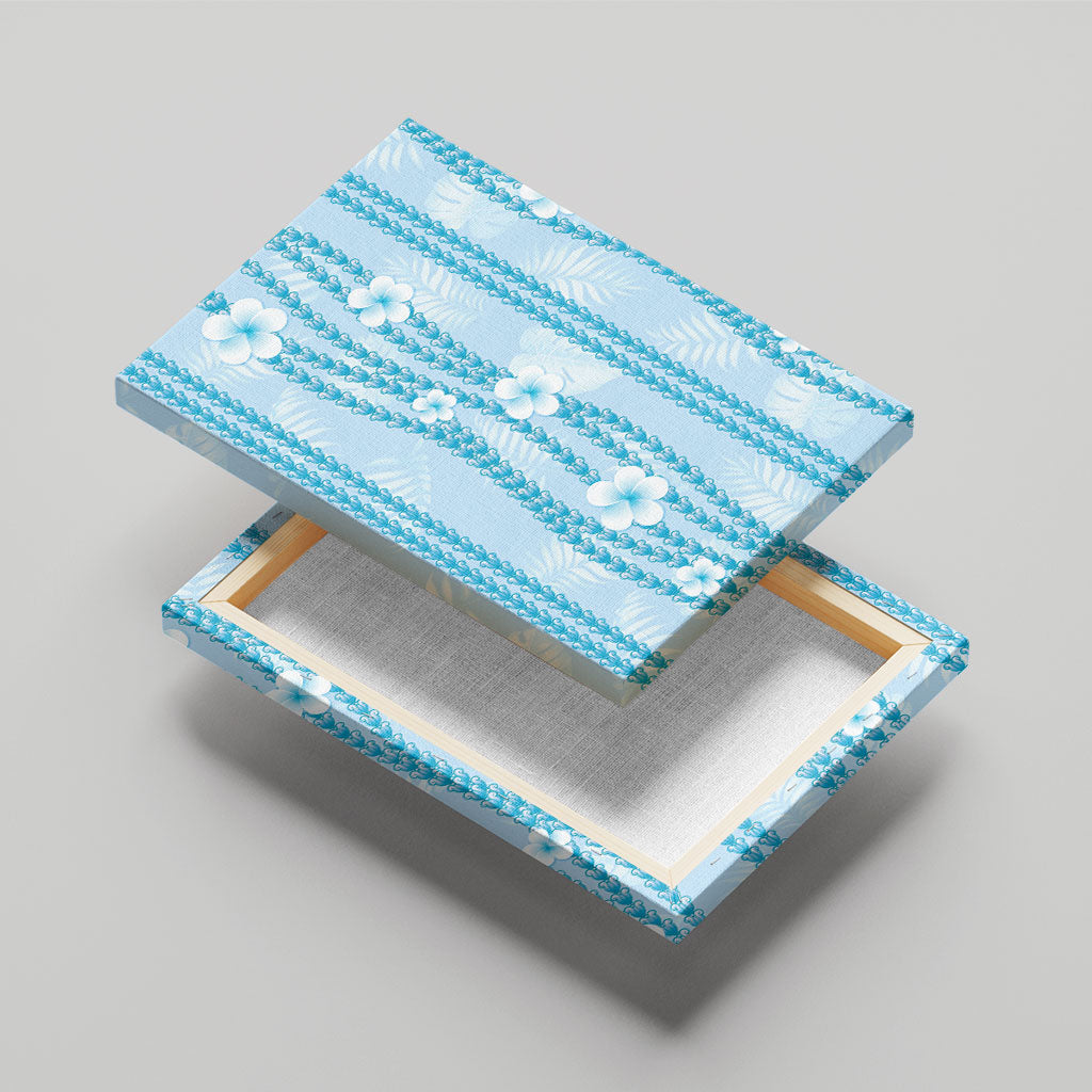 Hawaii Queen Liliuokalani Canvas Wall Art Blue Lei Pua Kalaunu LT05 - Polynesian Pride
