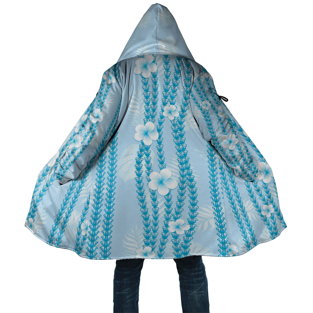 Hawaii Queen Liliuokalani Cloak Blue Lei Pua Kalaunu LT05 Unisex Blue - Polynesian Pride