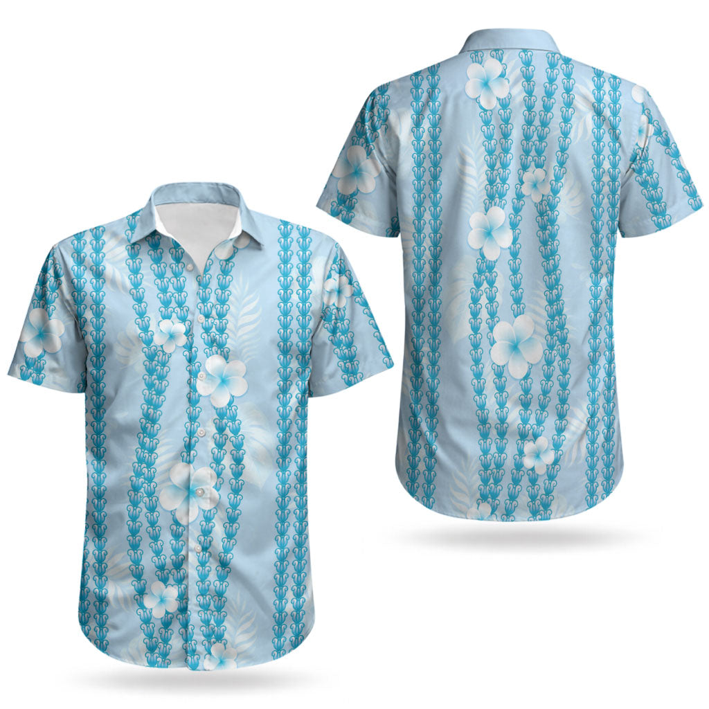 Hawaii Queen Liliuokalani Couples Matching Tank Maxi Dress and Hawaiian Shirt Blue Lei Pua Kalaunu LT05 - Polynesian Pride