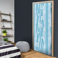 Hawaii Queen Liliuokalani Door Cover Blue Lei Pua Kalaunu LT05 - Polynesian Pride
