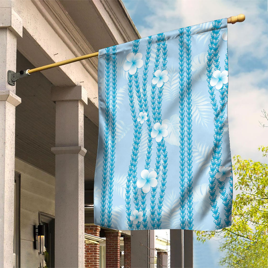 Hawaii Queen Liliuokalani Garden Flag Blue Lei Pua Kalaunu LT05 House Flag Blue - Polynesian Pride