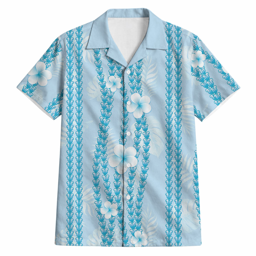 Hawaii Queen Liliuokalani Hawaiian Shirt Blue Lei Pua Kalaunu
