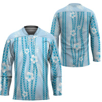 Hawaii Queen Liliuokalani Hockey Jersey Blue Lei Pua Kalaunu LT05 - Polynesian Pride