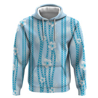 Hawaii Queen Liliuokalani Hoodie Blue Lei Pua Kalaunu LT05 Pullover Hoodie Blue - Polynesian Pride