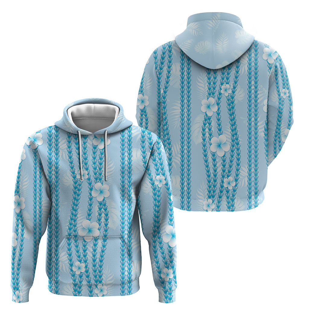 Hawaii Queen Liliuokalani Hoodie Blue Lei Pua Kalaunu LT05 - Polynesian Pride