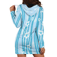 Hawaii Queen Liliuokalani Hoodie Dress Blue Lei Pua Kalaunu LT05 - Polynesian Pride