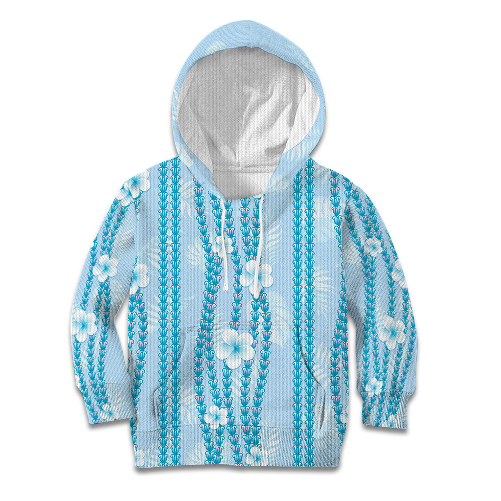 Hawaii Queen Liliuokalani Kid Hoodie Blue Lei Pua Kalaunu LT05 Hoodie Blue - Polynesian Pride