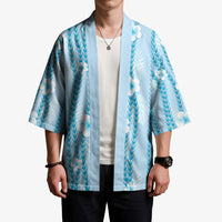 Hawaii Queen Liliuokalani Kimono Blue Lei Pua Kalaunu LT05 - Polynesian Pride