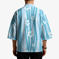 Hawaii Queen Liliuokalani Kimono Blue Lei Pua Kalaunu LT05 - Polynesian Pride