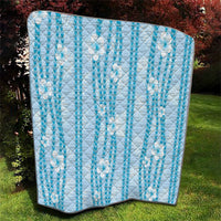 Hawaii Queen Liliuokalani Quilt Blue Lei Pua Kalaunu LT05 - Polynesian Pride
