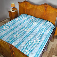 Hawaii Queen Liliuokalani Quilt Blue Lei Pua Kalaunu LT05 - Polynesian Pride