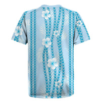 Hawaii Queen Liliuokalani Rugby Jersey Blue Lei Pua Kalaunu LT05 - Polynesian Pride