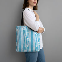 Hawaii Queen Liliuokalani Tote Bag Blue Lei Pua Kalaunu LT05 - Polynesian Pride