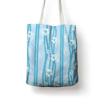 Hawaii Queen Liliuokalani Tote Bag Blue Lei Pua Kalaunu LT05 - Polynesian Pride