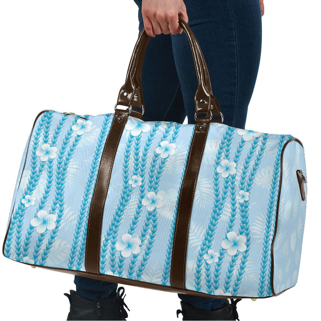 Hawaii Queen Liliuokalani Travel Bag Blue Lei Pua Kalaunu LT05 - Polynesian Pride