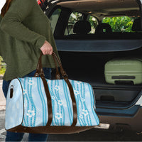Hawaii Queen Liliuokalani Travel Bag Blue Lei Pua Kalaunu LT05 - Polynesian Pride