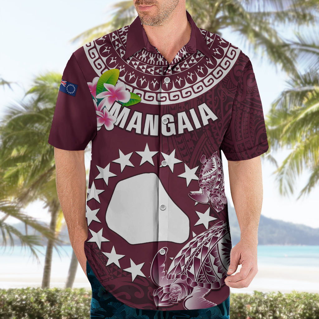 Personalized Cook Islands Mangaia Hawaiian Shirt Coat Of Arms Plumeria Polynesian Turtle LT05 - Polynesian Pride