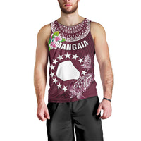 Personalized Cook Islands Mangaia Men Tank Top Coat Of Arms Plumeria Polynesian Turtle LT05 - Polynesian Pride