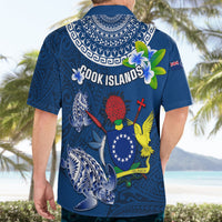 Cook Islands Pukapuka Hawaiian Shirt Coat Of Arms Plumeria Polynesian Turtle LT05 - Polynesian Pride