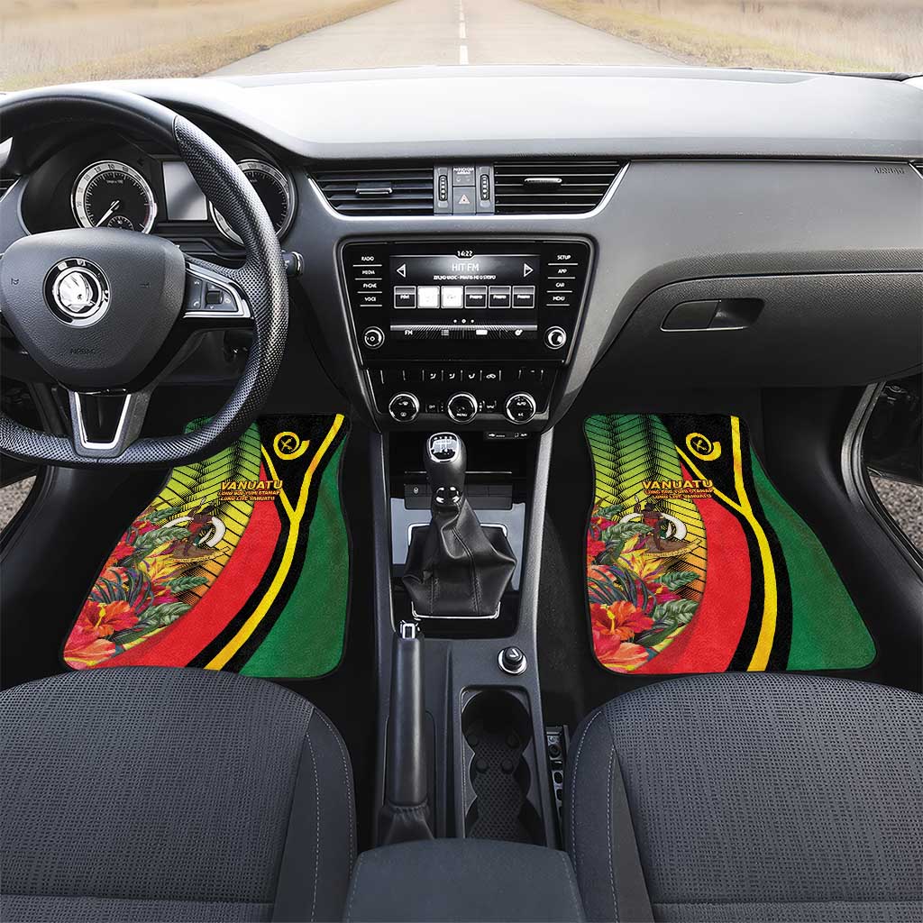 Vanuatu Constitution Day Car Mats Long Live Vanuatu - Polynesian Pride