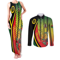 Vanuatu Constitution Day Couples Matching Tank Maxi Dress and Long Sleeve Button Shirt Long Live Vanuatu LT05 Colorful - Polynesian Pride